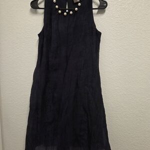 Taylor Black Textured Mini Dress